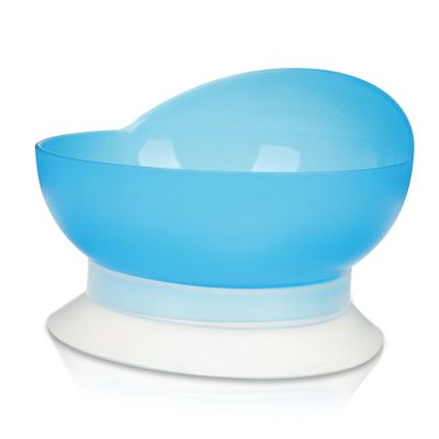 BESPORTBLE Silicone Suction Cup Bowl for Disabled and Elderly Spill Curved Design High Grade Material Nonslip Assistant Tableware for Handicapped and Seniors
