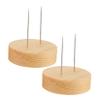 FRCOLOR 2pcs Doll Stand Display Rack Stainless Steel Doll Support Brackets Stable Holder and Storage Easy Safe view 1