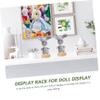 FRCOLOR 2pcs Doll Stand Display Rack Stainless Steel Doll Support Brackets Stable Holder and Storage Easy Safe view 4
