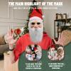 Xinxiaomeng Santa Claus Mask Realistic Old Man Mask Funny Santa Suit Latex Head Decorative Halloween Christmas Costume (C) view 4