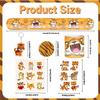 102 PCS Tiger Party Favors, Tiger Temporary Tattoos Slap Bracelets Keychains Stickers Badges for Jungle Safari Tiger Party Favors Birthday Party Decorations Supplies Gifts for Classroom Rewards view 2