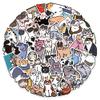 100pcs Cute Cat Stickers | Vinyl Waterproof Kawaii Cat Waterproof Decals for Skateboards, Luggage, Water Bottles and Decorations view 1