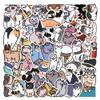 100pcs Cute Cat Stickers | Vinyl Waterproof Kawaii Cat Waterproof Decals for Skateboards, Luggage, Water Bottles and Decorations view 2