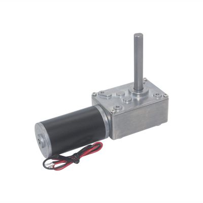 1pc A58SW31ZY High Torque Worm Gear Motor - 12V/24V Adjustable RPM for Curtains and Automation(7 RPM Dc 12v)