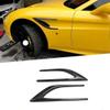 2PCS Compatible for Ferrari California Carbon Fibre/FRP Front Bumper Decoration Splitter Spoiler Protector Car Styling Auto Accessories(Carbon Fiber Look) view 2
