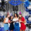 10th Birthday Decorations for Boys Girls, Blue Silver Happy 10th Birthday Decorations with 10th HAPPY BIRTHDAY Banner Tablecloth Garland Balloons Fringe Curtain, 10 Year Old Boy Party Decor Supplies view 3
