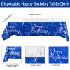 10th Birthday Decorations for Boys Girls, Blue Silver Happy 10th Birthday Decorations with 10th HAPPY BIRTHDAY Banner Tablecloth Garland Balloons Fringe Curtain, 10 Year Old Boy Party Decor Supplies view 4
