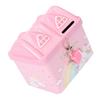 Abaodam Cartoon House Shaped Tinplate Piggy Bank with Lock for Money Saving Pot and Home Decoration Metal Coin Container for Boys and Birthday Gift Adornment view 1