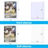 200 Card Sleeves Top Loaders for Cards,3"X4" Card Protectors Sleeves Toploaders for Baseball Cards Trading Cards(100 Top Loaders + 100 Card Sleeves) view 4