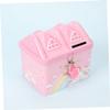 Abaodam Unicorn House Shaped Tinplate Money Saving Jar with Lock for Cute Piggy Bank Girl Boys Coin Organizer and Home Decoration Gift Metal Cash Safe for Birthday Present view 3