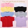 AugFrog 8-Pack Colorful T-Shirts for 17-18 Inch Bears Soft Stuffed Animal Clothes Set (8 Mixed Color) view 2