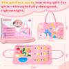 13-Page Baby Busy Book for Toddlers 1-3, Montessori Busy Board Toys for Toddlers 2 3 4 Year Old Boys & Girls, Educational Activities to Learn Fine Motor Skills, Portable Travel Toys for Airplane & Car view 2