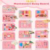 13-Page Baby Busy Book for Toddlers 1-3, Montessori Busy Board Toys for Toddlers 2 3 4 Year Old Boys & Girls, Educational Activities to Learn Fine Motor Skills, Portable Travel Toys for Airplane & Car view 3
