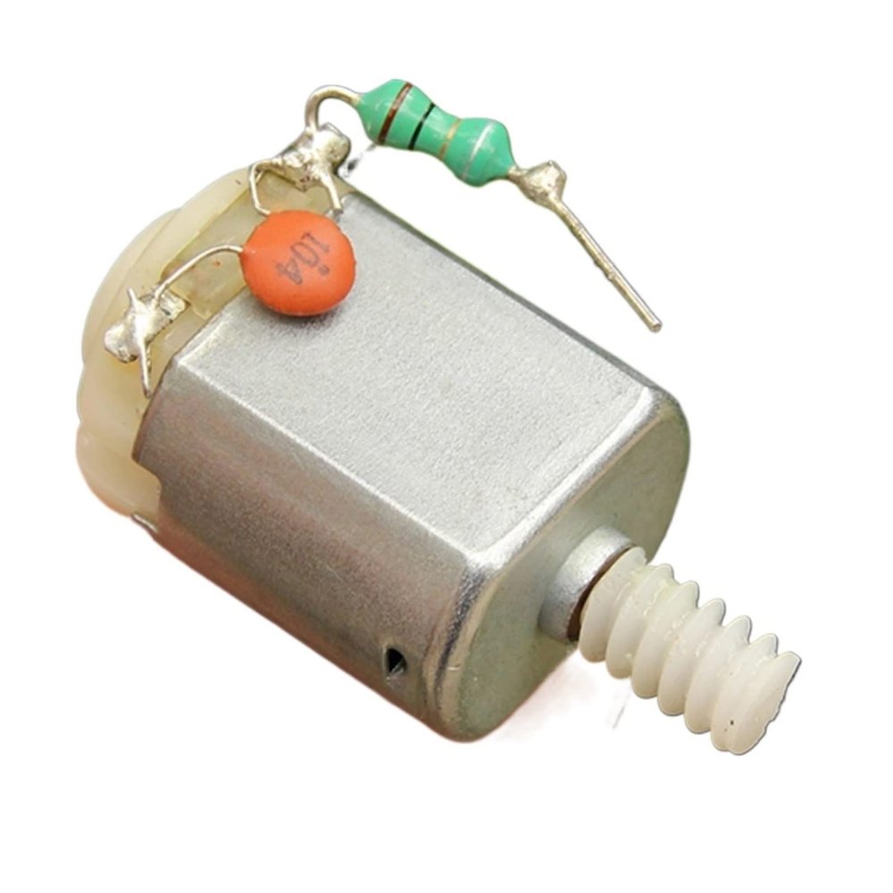 1pc High-Speed Brushed Motor 3-6V with Worm Gear - 8950 RPM Mini Engine Kit for DIY Projects