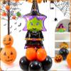 10pcs 12inch Black Orange Latex Balloons Party Theme Halloween Balloons Decor for Baby Shower Wedding Anniversary Halloween Baby Birthday Party Decorations (Character) view 1