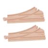 BESPORTBLE 2pcs Wooden Train Track Expansion Multi Directional Switch Connectors Compatible with Major Brands Railway Accessories for Creative Dollhouse Train Layouts view 1