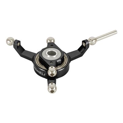 MICROHELI Precision CNC Aluminum Swashplate (Black) - Blade Revolution 235 CP
