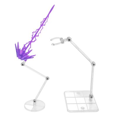 Toddmomy Anime Model Stand with Purple Base Figures Display Stable Flat Bottom Holder for Collectible Doll Accessories