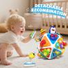 MEWOCHEE 20-in-1 Toddler Busy Board Cube Toys, Early Educational Montessori Sensory Toy for Toddler 1-3, Montessori Toys for 1 2 Year Old Boys Girls Kids, Travel Toy Gifts for 1 2 Year Old Boy Girl view 2