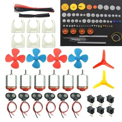 1pc DIY Strong Magnetic 130 Motor Kit - 3V-12V, 25000 RPM, Perfect for Ages 6+, Includes Gears and Accessories