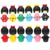 Abaodam 12pcs Japanese Kimono Doll Miniature Tabletop Ornaments Bright Hand Painted Home Office Decoration Living Shop Bookshelf Display view 1
