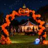 10pcs 12inch Black Orange Latex Balloons Party Theme Halloween Balloons Decor for Baby Shower Wedding Anniversary Halloween Baby Birthday Party Decorations (Pumpkin with Moon Hat) view 3
