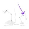 Wakauto Energy Effect Display Stand for Dolls and Figures Lightweight Figure Holder with Stable Base and Vibrant Accessories for Model Display and Decoration view 2