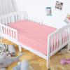 100% Brushed Microfiber Fitted Crib Sheet  2 Pack Super Soft and Cozy 28x52 Baby Sheet for Standard Crib and Toddler Mattress, Boys, Girls, Unisex, Pink view 1