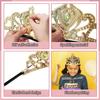 50 Pcs Foam Crowns Colorful Kids Princess Tiaras Crowns Bulk with 2 Styles DIY Diamond Sticker Making Kits for Kids Birthday Party Supplies view 3