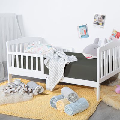 100% Brushed Microfiber Fitted Crib Sheet  2 Pack Super Soft and Cozy 28x52 Baby Sheet for Standard Crib and Toddler Mattress, Boys, Girls, Unisex, Dark Grey