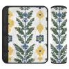 Vintage Floral Motifs Green Leaves Ethnic Print 2 Pack seat Belt Cover pad Stop seat Belt Cutting into Neck for Truck funda para cinturn de carro view 1