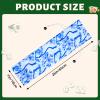 Bulyoou 2 Pcs Drawstring Mahjong Bags Protective Sleeve for Mahjong Racks and Pushers Printed Tile Bag 26 Inch, White, Empty Mah Jong Bag Only (Ink Style) view 2