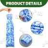 Bulyoou 2 Pcs Drawstring Mahjong Bags Protective Sleeve for Mahjong Racks and Pushers Printed Tile Bag 26 Inch, White, Empty Mah Jong Bag Only (Ink Style) view 3