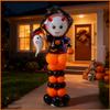 10pcs 12inch Black Orange Latex Balloons Party Theme Halloween Balloons Decor for Baby Shower Wedding Anniversary Halloween Baby Birthday Party Decorations (Ghost) view 2