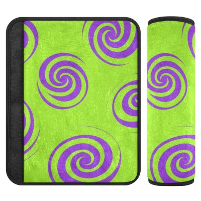 Fluorescent Green Graffiti 2 Pack Seatbelt Cover More Comfort Driving for Van accesorios para carro