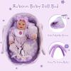 2 PCS Reborn Baby Dolls Sunny+Rosalie view 4