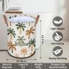 Laundry-Basket for Baby Boys Girls Coconut Tree Brown Personalized Laundry-Hamper with-Handle Dirty-Clothes-Storage-Basket view 2