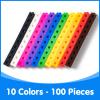 Odoorgames 100 Pcs Math Linking Cubes with 384 Cartoon Stickers  Mini Number Pops 1-10  Essential Counting Cubes for Kids Math Learning and Fun Activities view 4