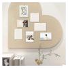 Felt Board Colourful Soft Wood Board Photos Pin Board for Display Felt Pin Board for Home Decor(Black) view 3