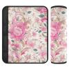 Stripe Peach Gold Floral 2 Pack seat Belt Cover pad Release Stress to Your Neck and Shoulders for Bag forro para cinturon de seguridad view 1