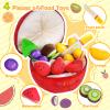 Baby Toys for 6-36 Months,Montessori Toy with Musical Feature, Cutting Plush Fruits Play Food with Rattle,Squeaker,Beeps,Textures Crinkle Tissues,Christmas Baby Gifts for 1 Year Old Toddler Boy Girl view 4