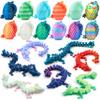 JOYIN 12 Pcs 3D Printed Dragon Eggs with Colorful Dragon Inside, Magic Articulated Toys, Basket Stuffers for Boys & Girls, Easter Theme Party Favors, Easter Egg Hunt, Classroom Prize Supplies Gifts view 1