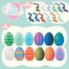 JOYIN 12 Pcs 3D Printed Dragon Eggs with Colorful Dragon Inside, Magic Articulated Toys, Basket Stuffers for Boys & Girls, Easter Theme Party Favors, Easter Egg Hunt, Classroom Prize Supplies Gifts view 2