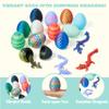 JOYIN 12 Pcs 3D Printed Dragon Eggs with Colorful Dragon Inside, Magic Articulated Toys, Basket Stuffers for Boys & Girls, Easter Theme Party Favors, Easter Egg Hunt, Classroom Prize Supplies Gifts view 3