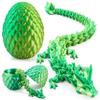 JOYIN 3D Printed Dragon Egg with 12" Laser Green Dragon Inside, Magic Articulated Toys, Cool 3D Fidget Toy, Easter Stuffers Party Favors for Boys Teen Girls, Classroom Prize Supplies Gifts view 1
