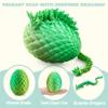 JOYIN 3D Printed Dragon Egg with 12" Laser Green Dragon Inside, Magic Articulated Toys, Cool 3D Fidget Toy, Easter Stuffers Party Favors for Boys Teen Girls, Classroom Prize Supplies Gifts view 2