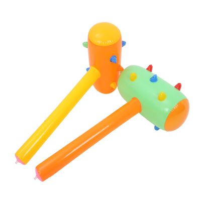 Abaodam 2PCS Colorful PVC Inflatable Hammers for Safe Party Game Props for Home and Ktv Fun Pounding for Random Color Random Color