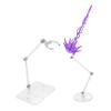 Abaodam Energy Action Figure Display Stand with Purple Effect Doll Model Support Base with Brackets Minimalist Design for Anime Figures and Scale Accessories Portable Doll Rack for Shelf view 1