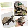 Beaupretty Lifelike Tortoise Figurine Plastic Turtle Sculpture Educational for Animal Model Desktop Decor and Landscape Ornament view 3