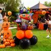 10pcs 12inch Black Orange Latex Balloon Party Theme Halloween Balloons Decor for Baby Shower Wedding Anniversary Halloween Baby Birthday Party Decorations (cute house) view 2